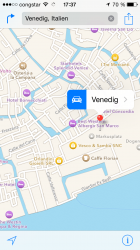 Die Detailansicht der Apple Maps sind noch immer unübersichtlicher als das Google Pendant