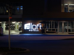 Auch Valet Parking bietet das Aloft Hotel in Tampa an