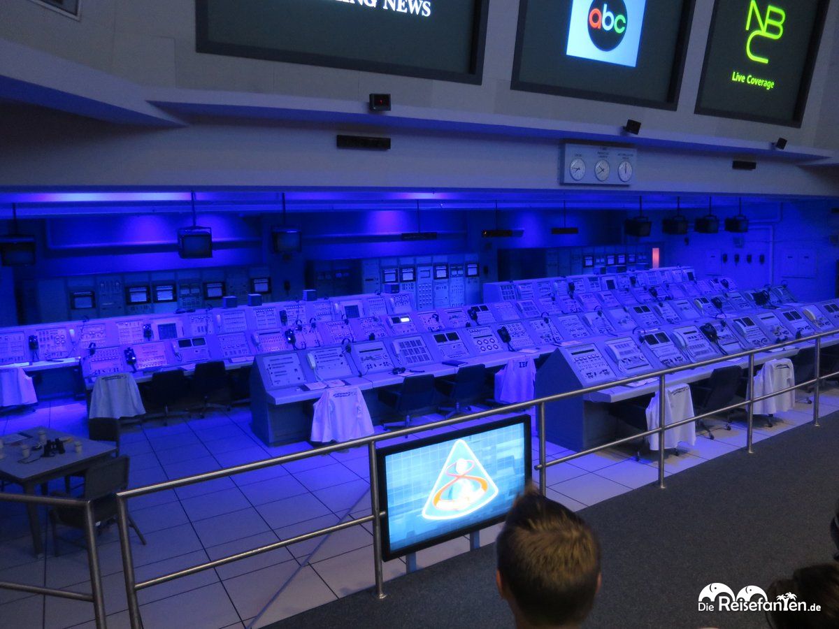 Der Kontrollraum im Kennedy Space Center ist noch originalgetreu erhalten