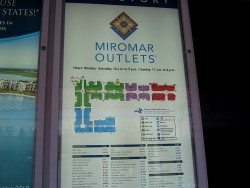 Übersicht der Miromar Outlets in Estero in Florida