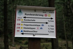 Die Wanderwege im Harz sind gut ausgeschildert