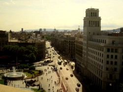 Aussicht vom Corte Ingles in Barcelona
