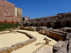 Im Innenraum des Amphitheaters in Tarragona