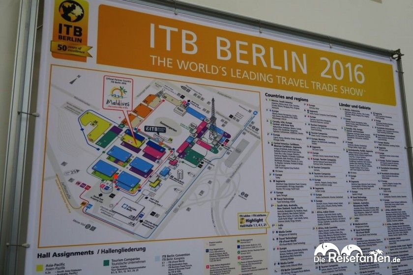 Lageplan der ITB in Berlin 2016