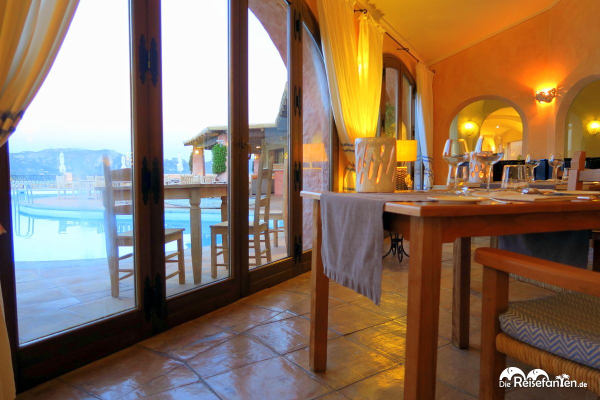 Blick aus dem Restaurant des Villa del Golfo