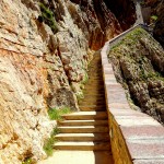 Aufstieg von der Grotta Di Nettuno auf Sardinien