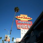 Blick auf das Saharan Motor Hotel in Hollywood