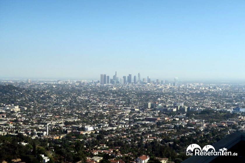 Downtown Los Angeles vom Griffith Observatory aus gesehen
