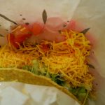 Mexikanisches Tacos im Fast Food Restaurant Del Taco