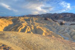 Am späten Nachmittag am Zabriskie Point in Death Valley