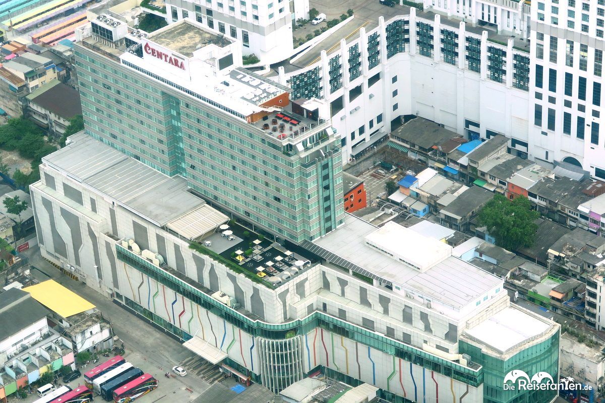 Das Centara Watergate Pavillion Hotel Bangkok von oben