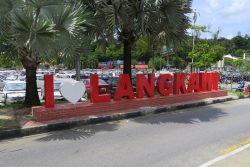 I Love Langkawi Schriftzug in Kuah auf Langkawi