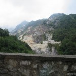 Carrara Steinbruch Berg