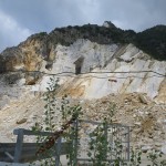 Carrara Steinbruch Marmor