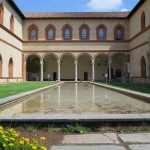 Innenhof im Castello Sforzesco in Mailand