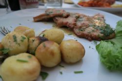 Scaloppine im Restaurant Jacky Bar in Limone