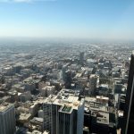 Blick vom OUE Skyspace in Los Angeles Richtung Süden