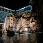Wassershow vor dem Mirage in Las Vegas