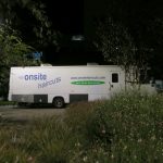 Frisöre im Van auf dem Googleplex im Silicon Valley