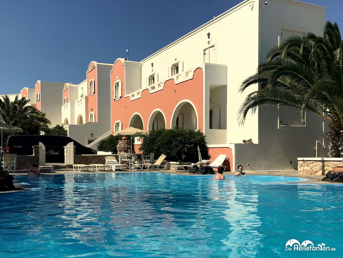 Das Hotel Villa Manos auf Santorini
