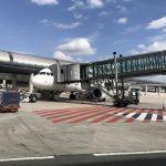 Air France Flugzeug am Flughafen Charles de Gaulle in Paris