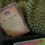 Durian als König der Früchte im Baiyoke Sky Hotel in Bangkok