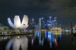 Blick auf Singapur