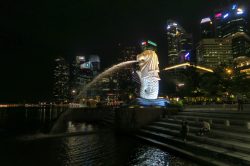 Der Merlion, das Wahrzeichen von Singapur