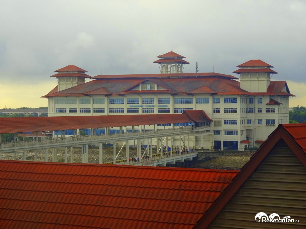Terminalgebäude in Port Klang in Malaysia