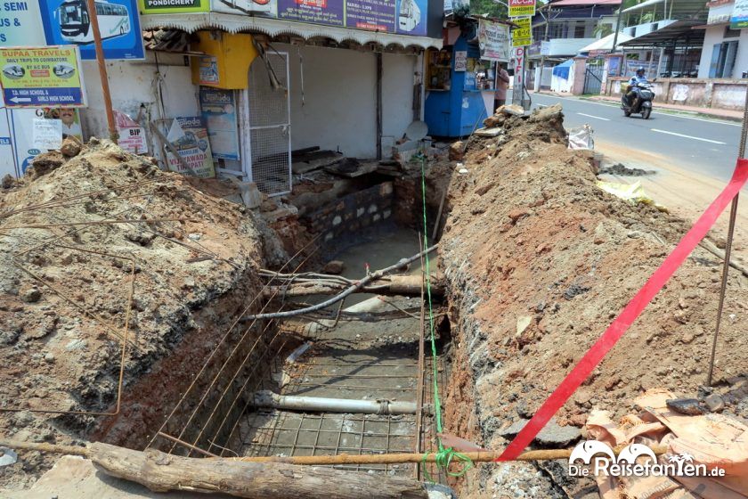 Eine Baustelle in Indien