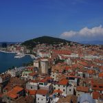 Meerblick vom Glockenturm der Kathedrale von Split