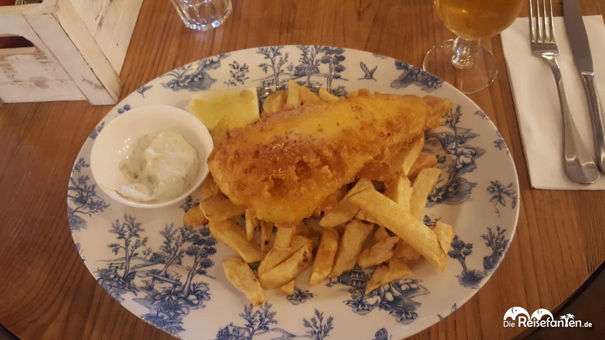 Fish and Chips bei Berties in Edinburgh