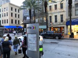 Streetcar Haltestelle in New Orleans