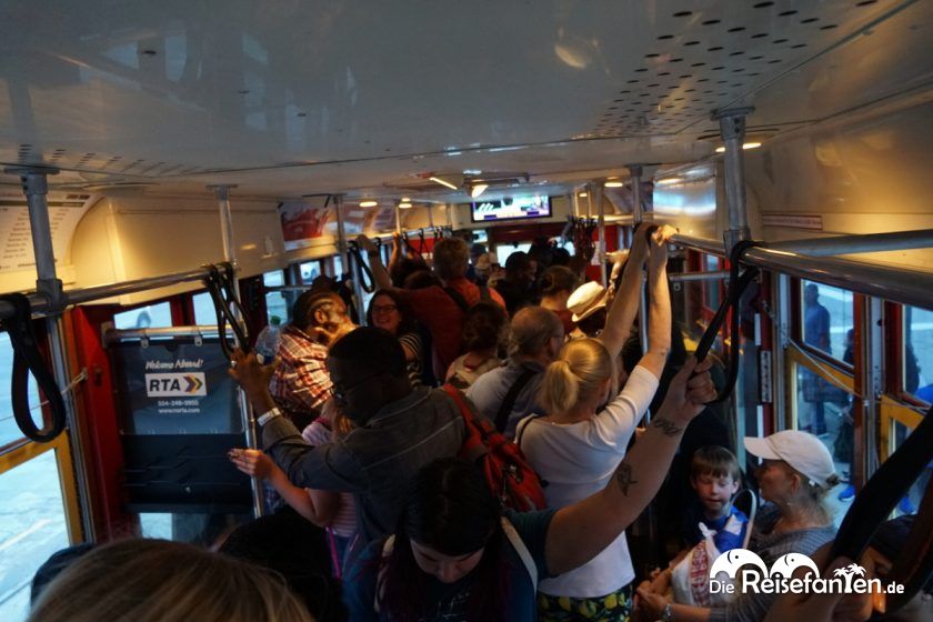 Volles Streetcar in New Orleans