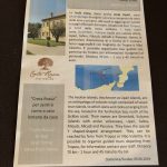 Infoblatt im Agriturismo Creta Rossa