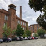 Auf dem Gelände der Wollspinnerei in Leipzig