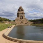 Aussenanlage des Völkerschacht Denkmal in Leipzig