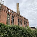 Blick auf die alte Wollspinnerei in Leipzig