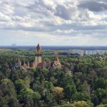 Blick vom Völkerschacht Denkmal in Leipzig