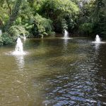 Drei kleine Brunnen im Herzogenriedpark in Mannheim