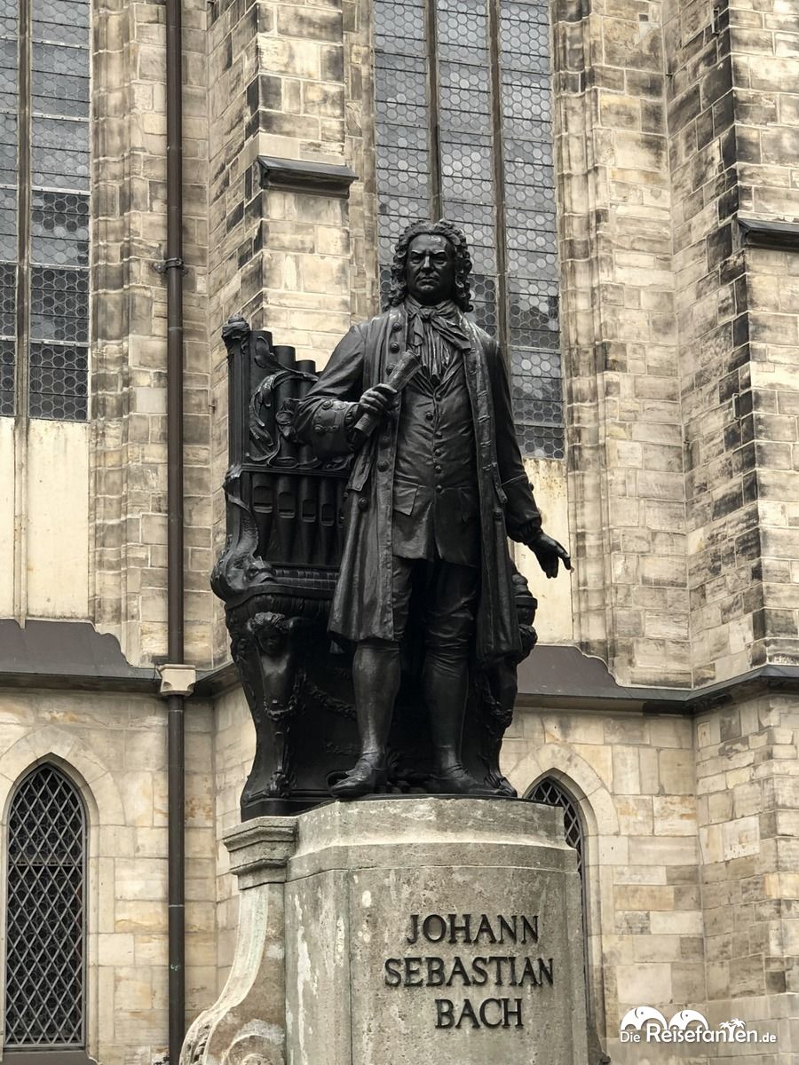 Johann Sebastian Bach Statue in Leipzig
