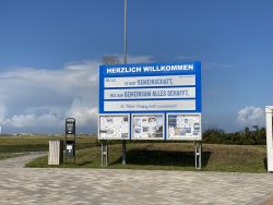Willkommenstafel in Sankt Peter Ording