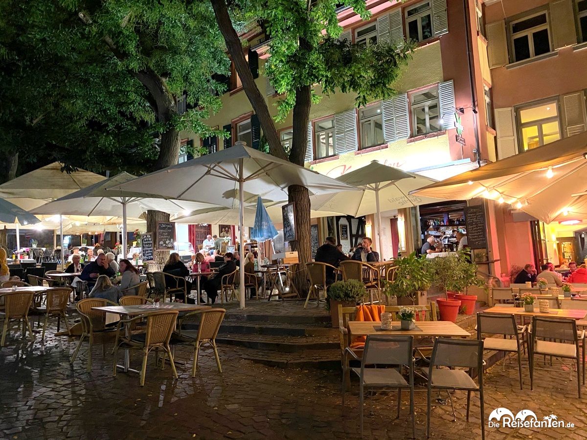 Außenbereich vom Restaurant Kugelofen in Weinheim