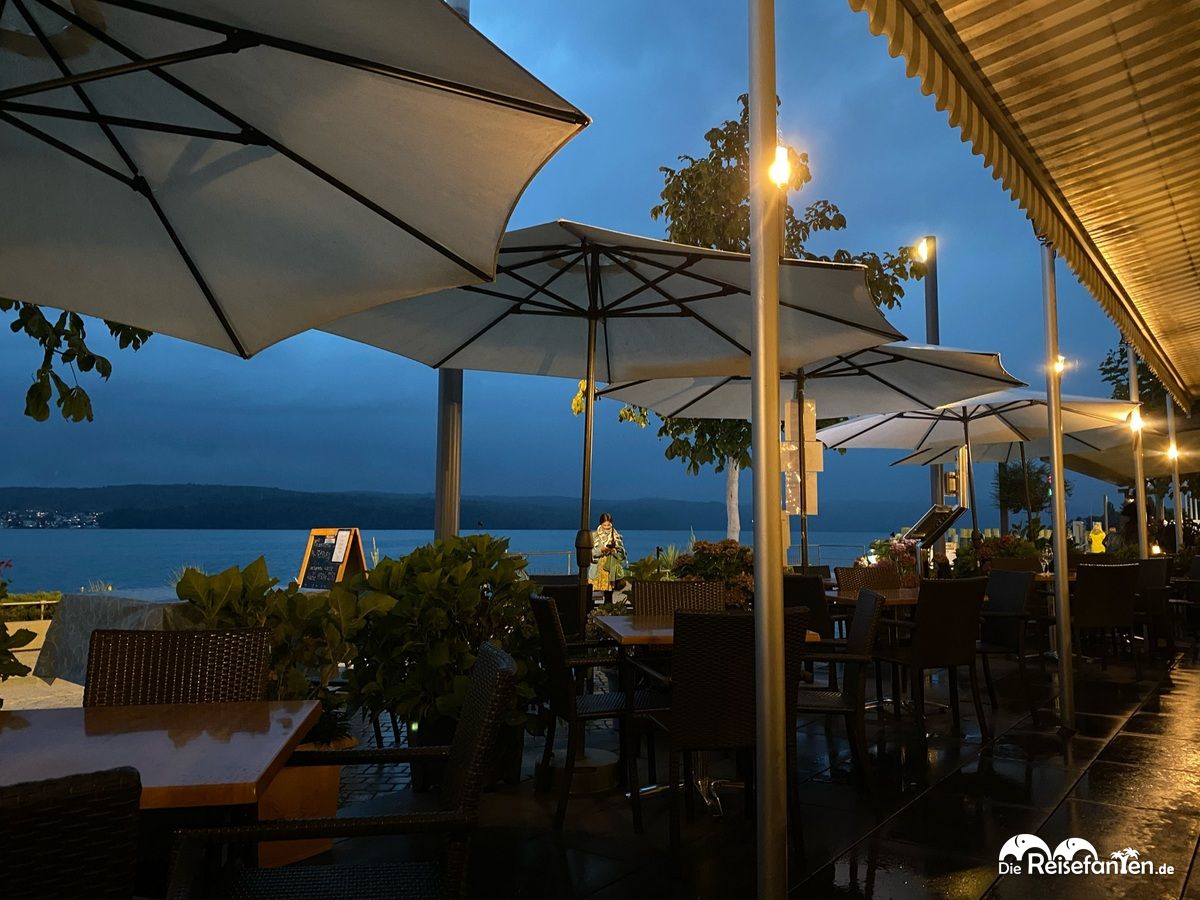 Gewitter im Restaurant Mykonos in Überlingen