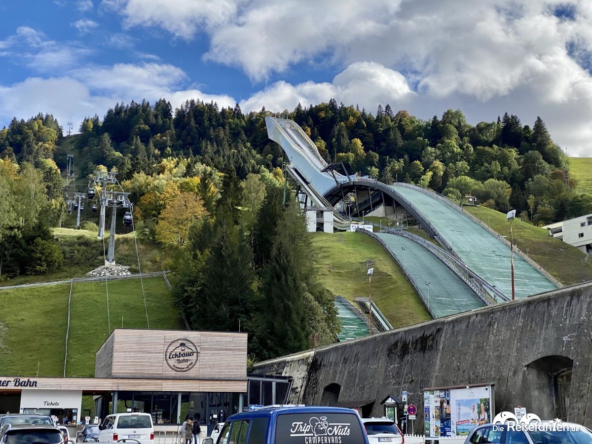 Das Olympiastadion von Garmisch Partenkirchen