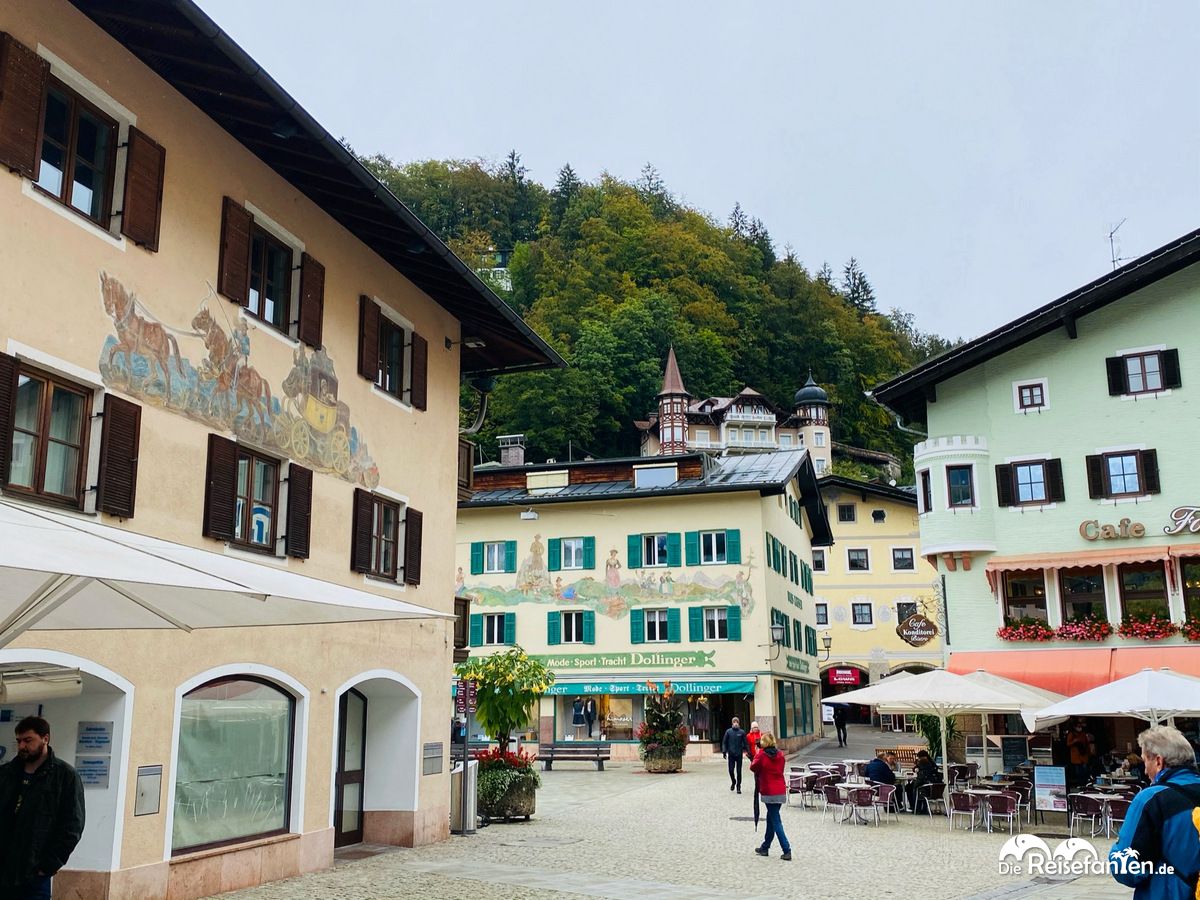 Schöne Häuserfassaden in Berchtesgaden