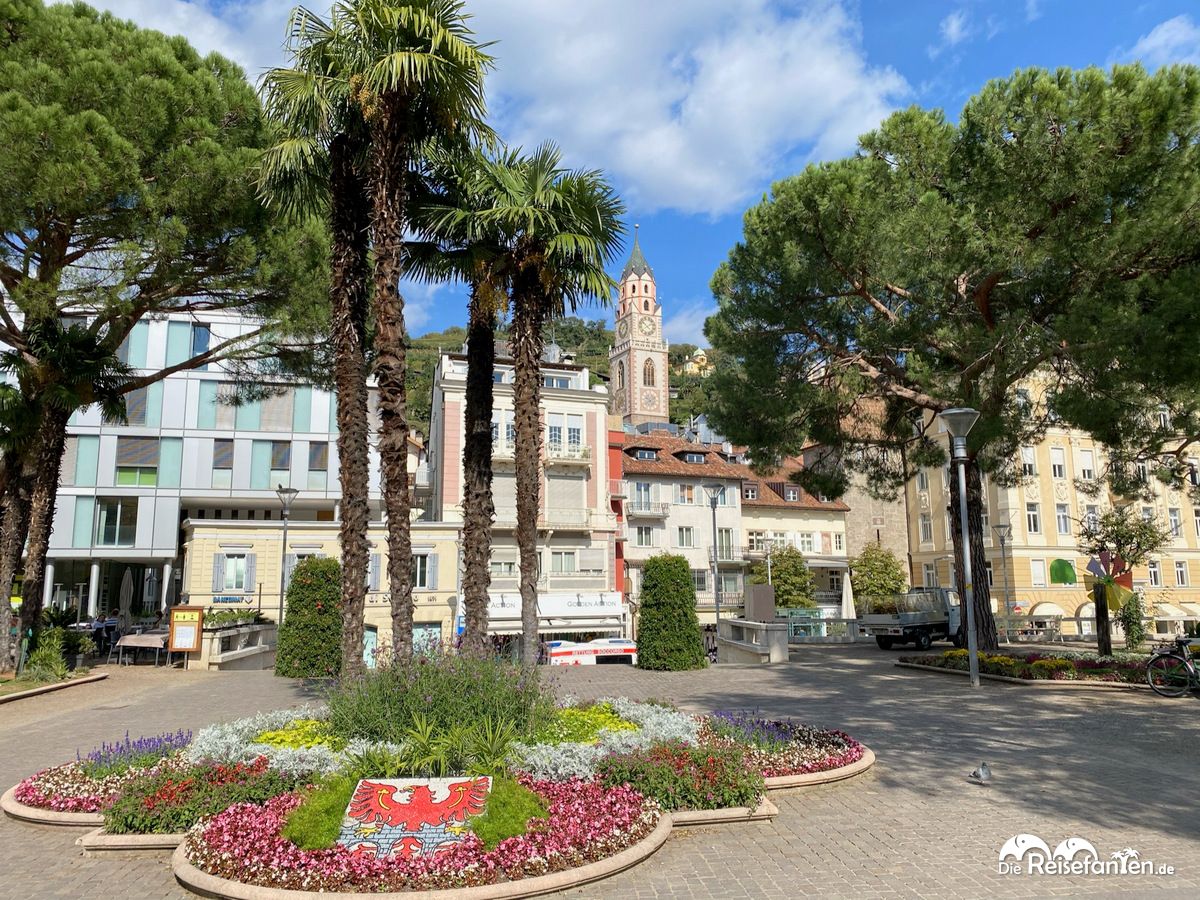 Entlang der Passerpromenade von Meran