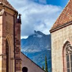 Impressionen aus Meran Berge in der Ferne