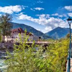 Impressionen aus Meran Blick von der Promenade aus