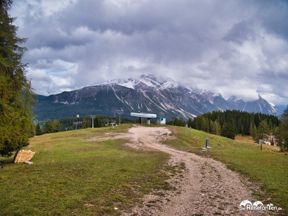 Aussicht in Richtung Cortina d'Ampezzo